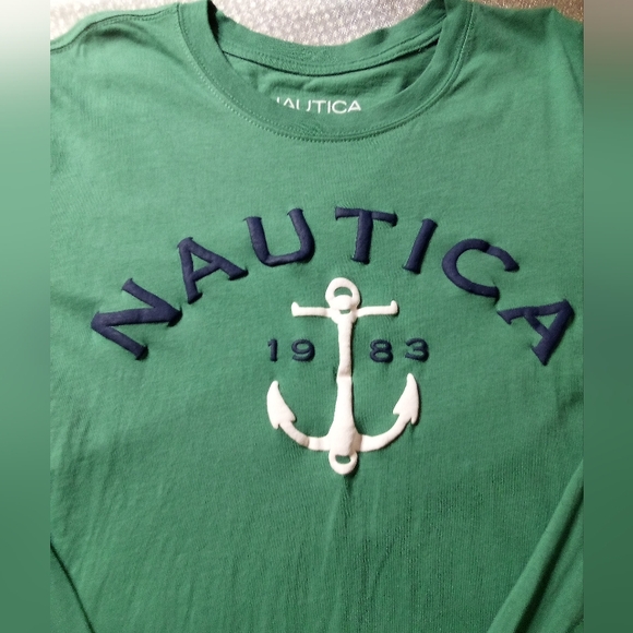 Nautica Shirt Youth Boys Size L(14-16) Green - Picture 2 of 6